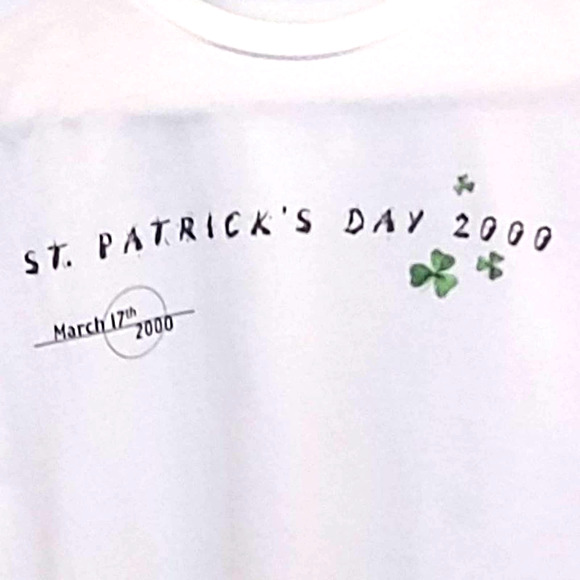 Large Guinness Beer St. Patrick Day 2000 Y2k Promo Graphic tshirt - Picture 4 of 6